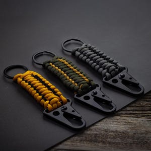 Stitched Paracord Rifle Clip | HK Hook Tactical EDC Keychain