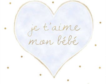 Je T Aime Mon Bebe Etsy Je T Aime Mon Bebe Etsy