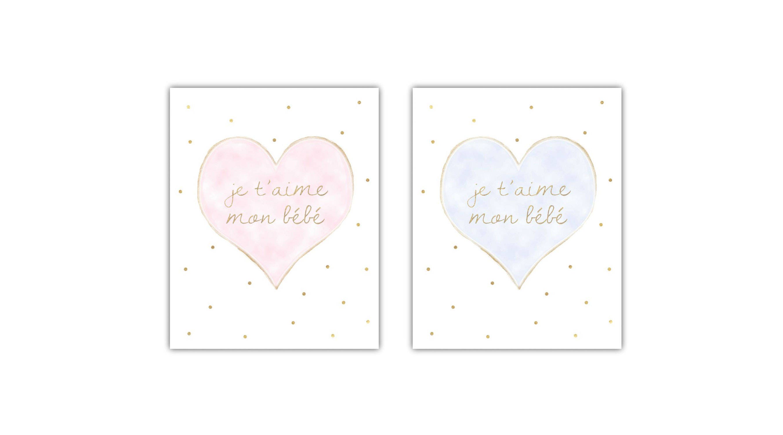 Printable French Childrens Art Je T Aime Print Download Etsy