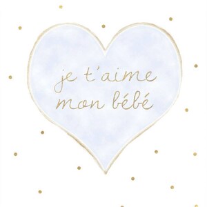 Download Je T Aime Mon Bebe Printable French Nursery Etsy Download Je T Aime Mon Bebe Printable French Nursery Etsy