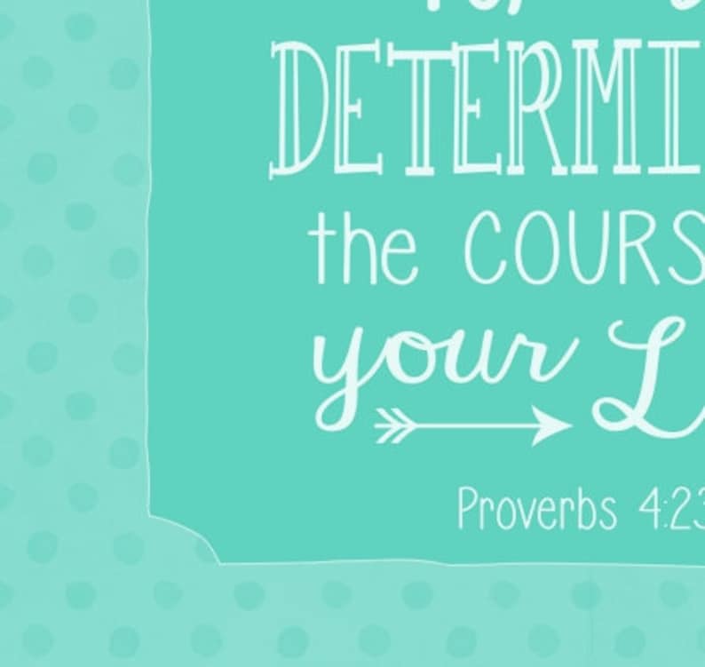 downloadable art printable guard your heart bible verse etsy