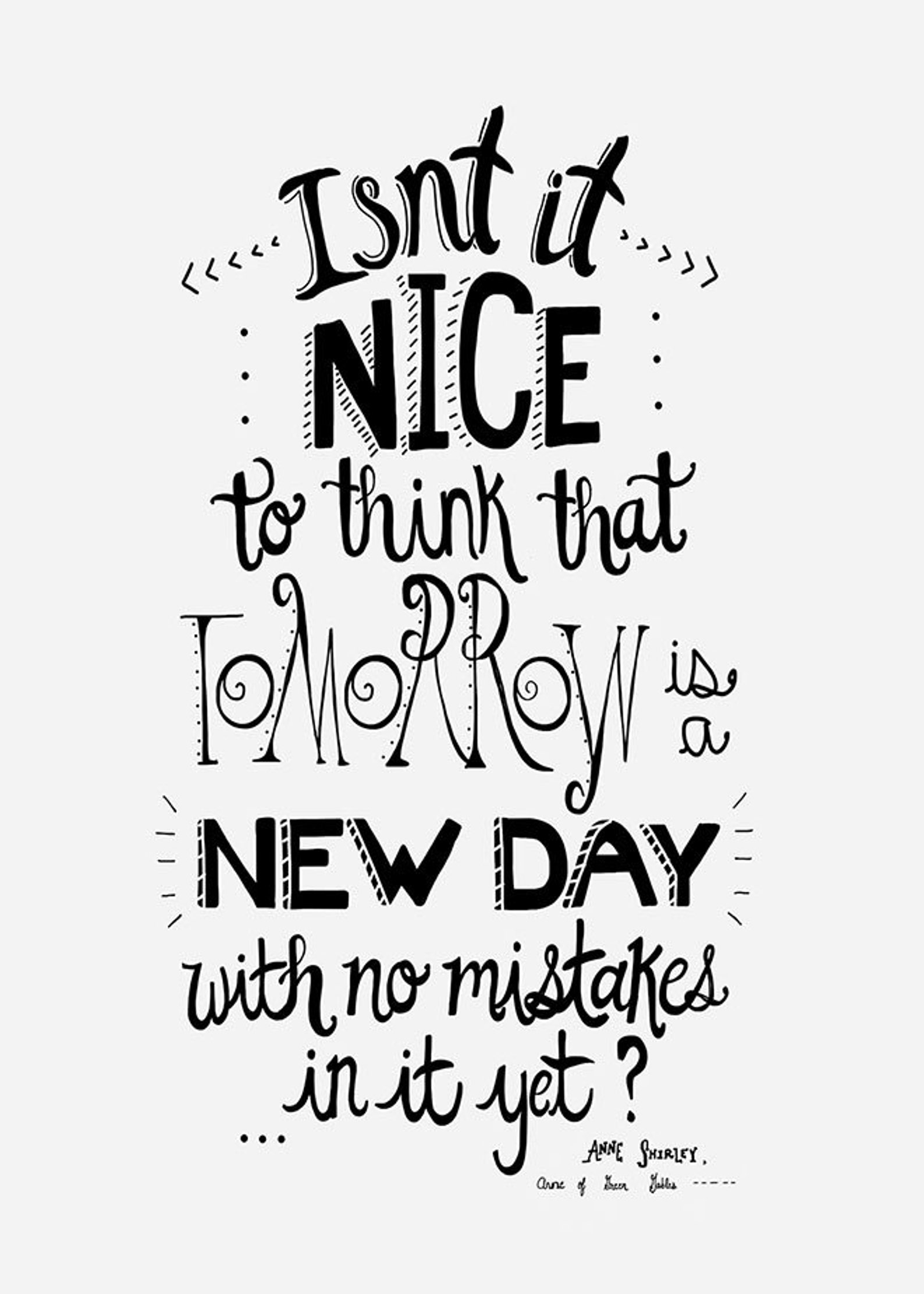 5x7 Printable Anne Of Green Gables Quote Instant Etsy