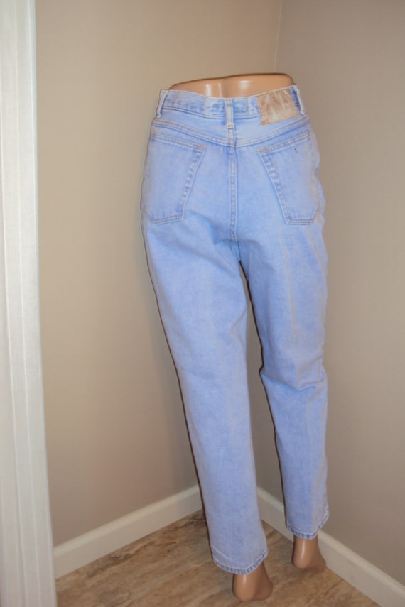 1980s-90s L.A. Blues Light Wash Denim High Waist … - image 2