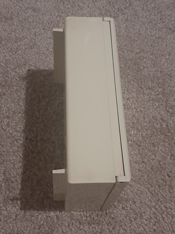 Mid Century Cream Lacquer Rectangular Chickadee M… - image 3