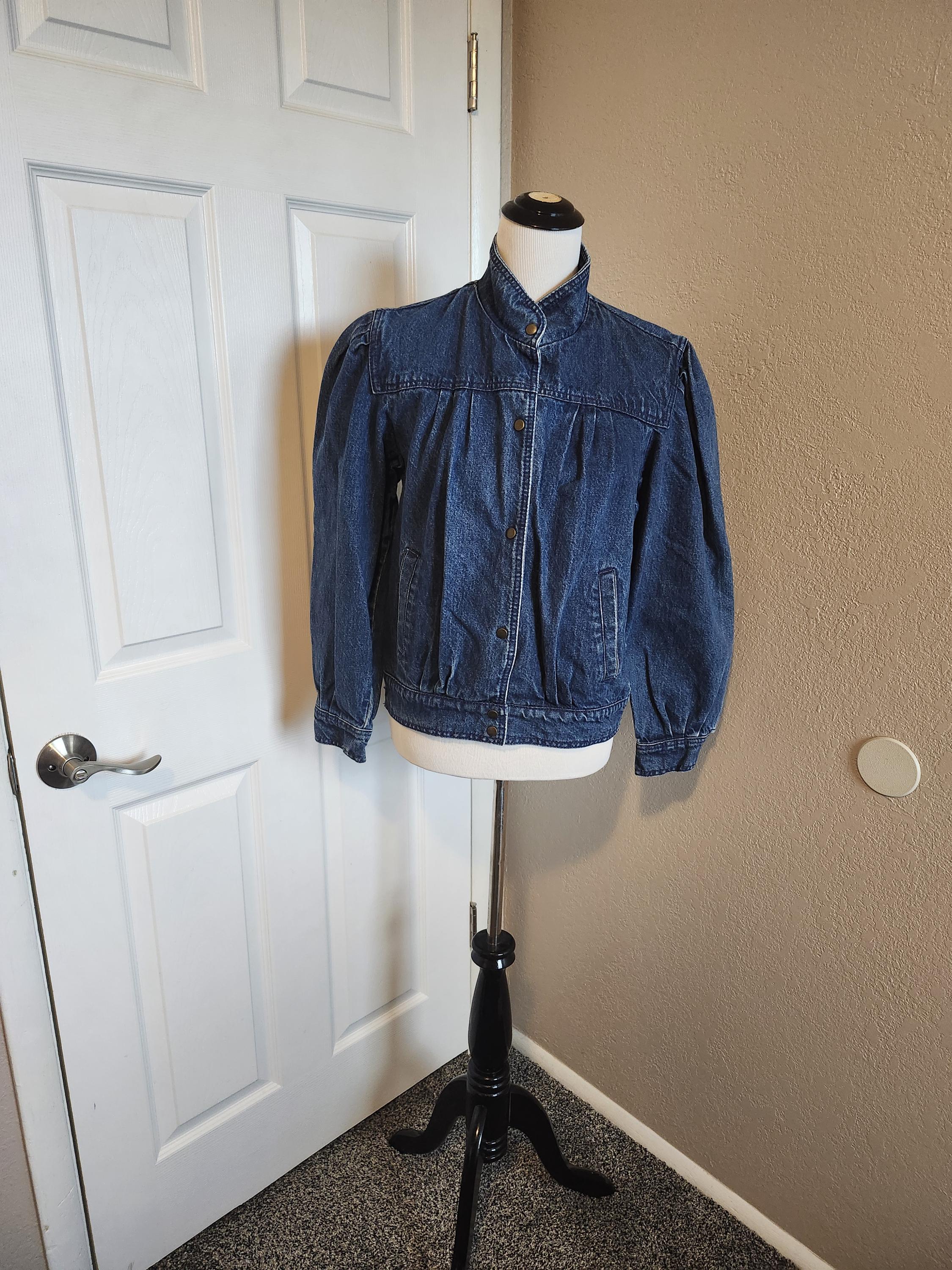 80's Puff Sleeve Jacket - Etsy
