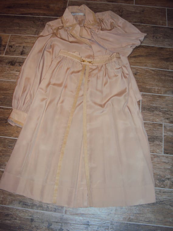1970s-80s Adolph Schuman 2 Piece Sheer Polyester … - image 7