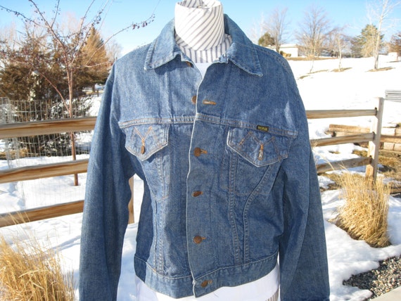 1970s Men's/Womens's Denim Jean Jacket By Maveric… - image 1