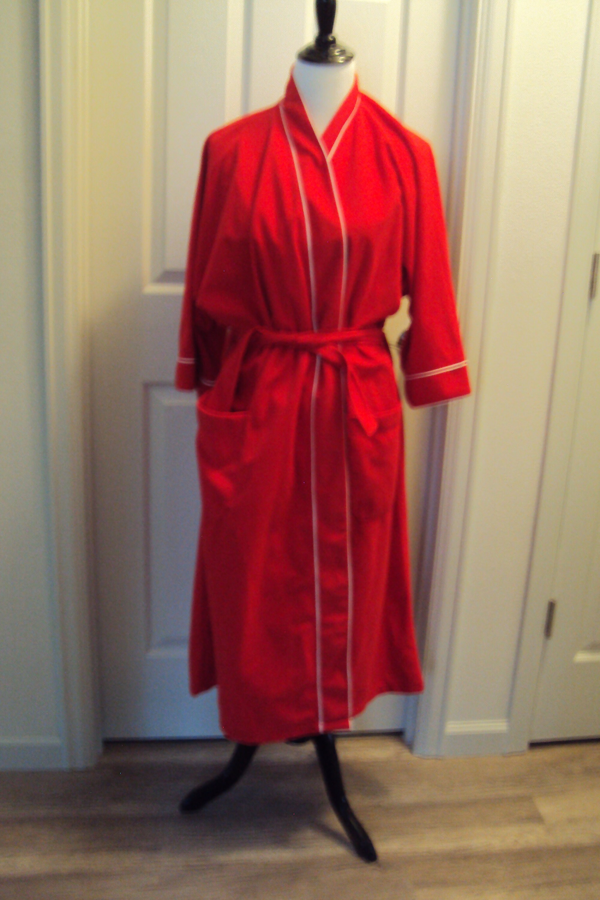Kleding Herenkleding Pyjamas & Badjassen Jurken 70s Robe Mens Dressing Gown New Old Stock Vintage 1970s Housecoat Shawl Collar Smoking Jacket 