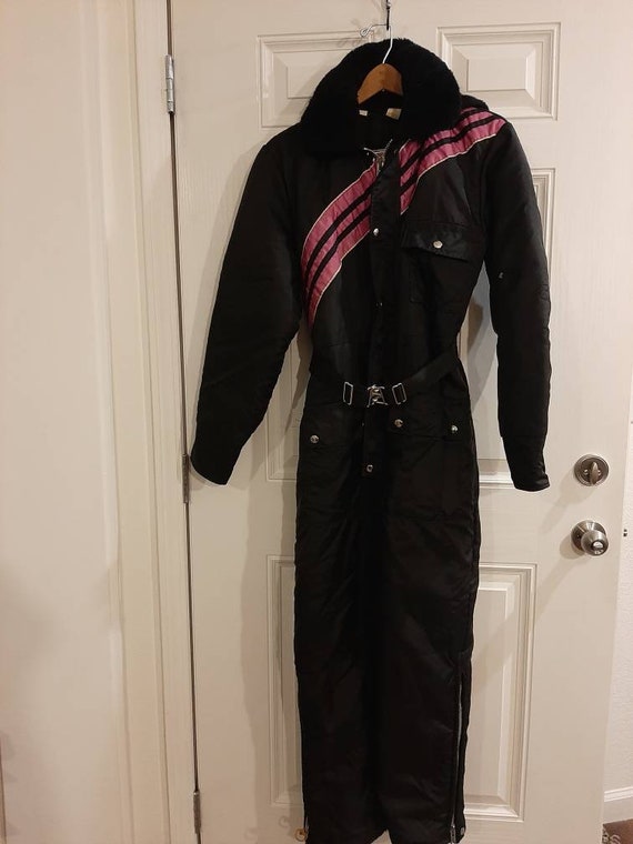 Mid Century Womens Black/pink Nylon/polyester One Piece JC Penney