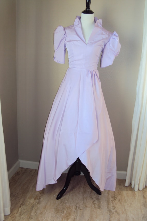 1970s-80s Womens Lavender/lilac Polyester High Low Prom/bridesmaid/party  Dress Size S/ 70s Disney Costume Princess Dress/homecoming Dress - Etsy UK