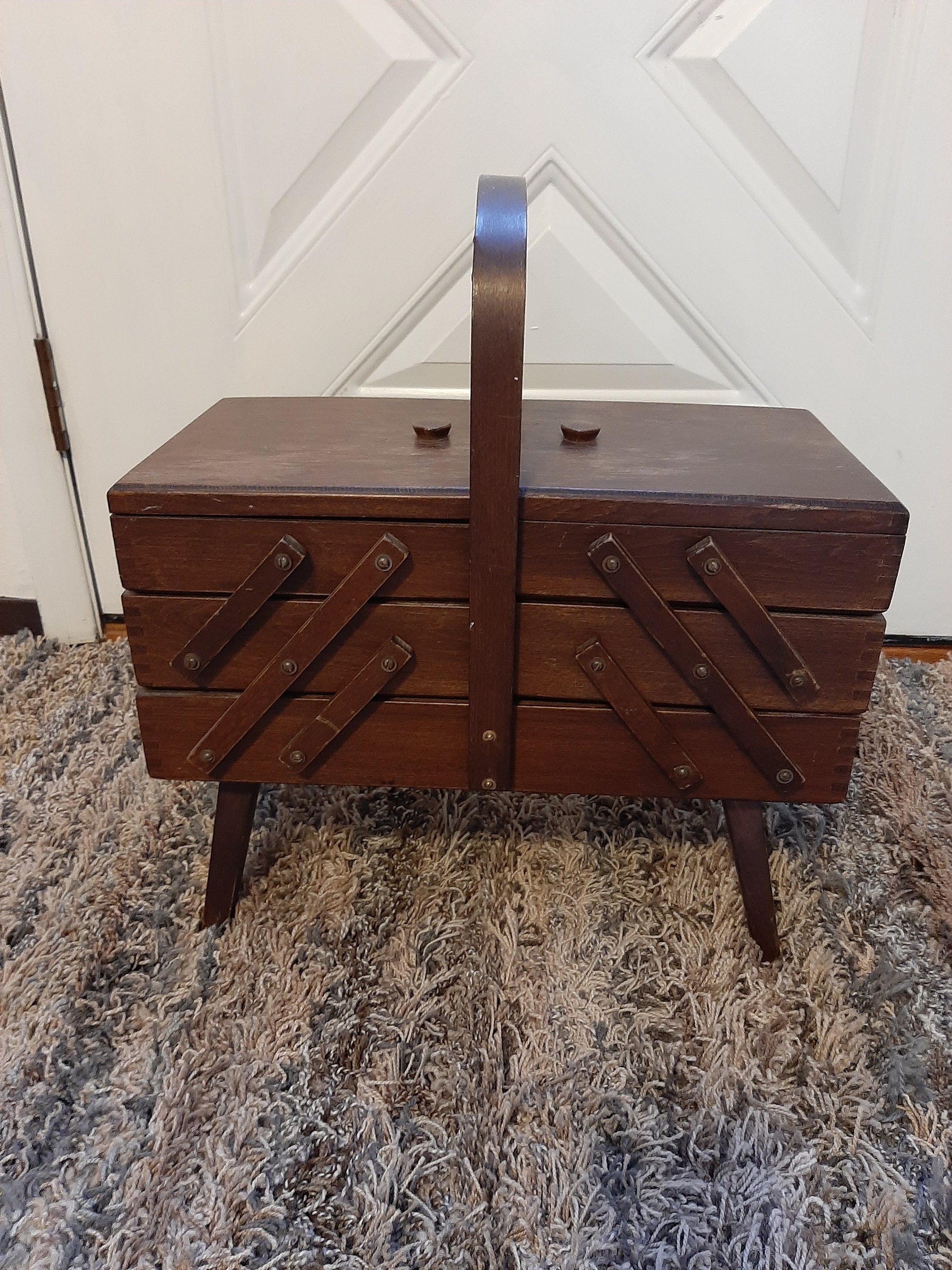 Accordion Sewing Box for sale Only 2 left at 65