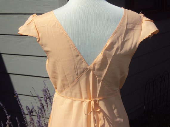 1930s-40s Peach/JC Penneys Rayon Nightgown Size 3… - image 2