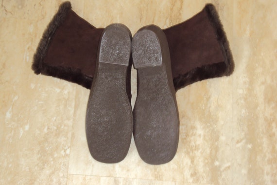 1970s-80s Womens Brown Leather Suede New No Tags … - image 7