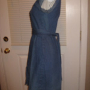 1970s Dark Wash Womens Spring Denim Dress/ Moody's Goose Denim Mini Dress Size S/ 70s Denim Short Dress/ Vintage Denim Dress/Retro Denim image 3