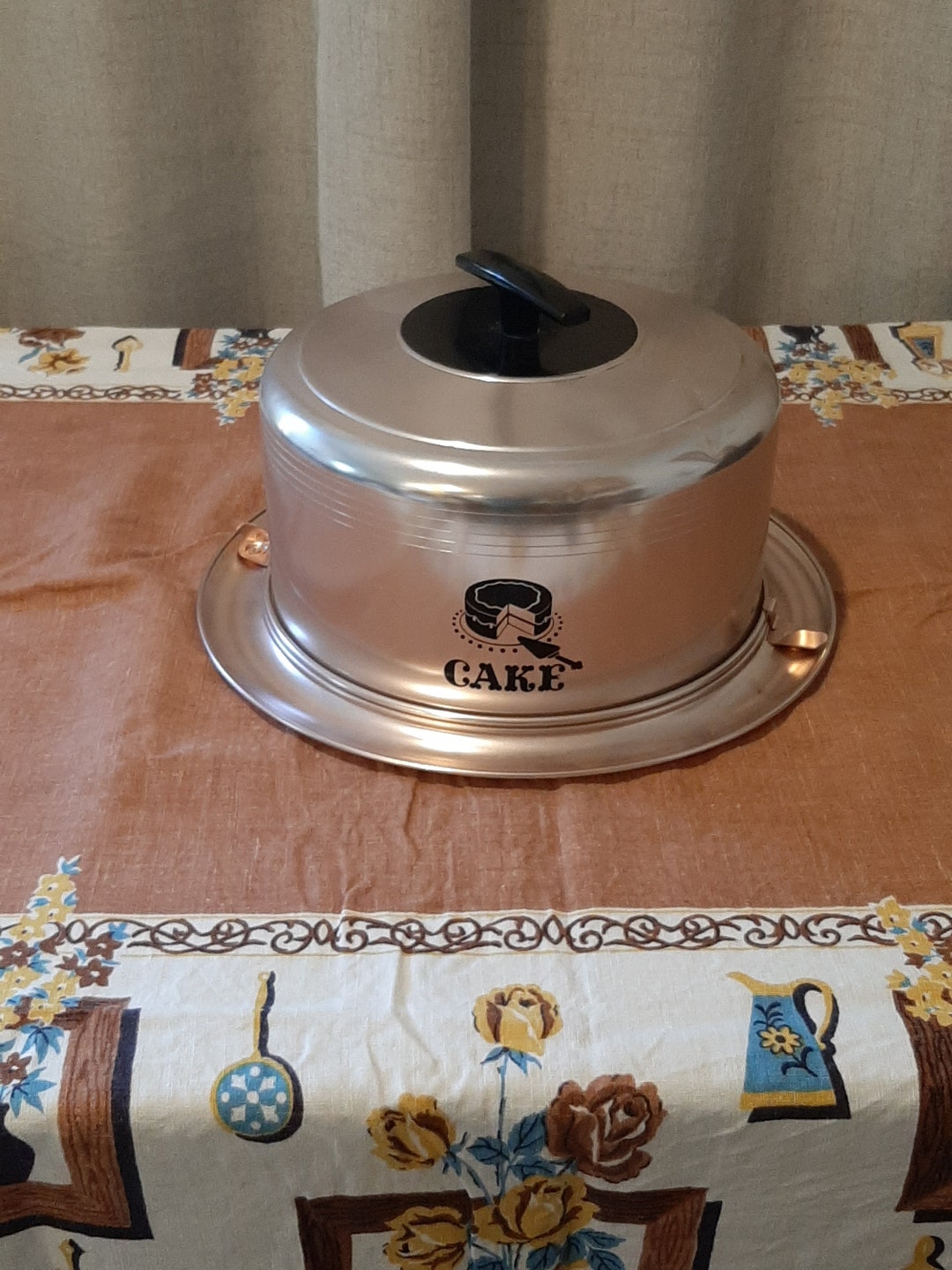 Mid Century Rose Gold West Bend Cake Saver/rose Gold 50s Home Decor/16 ...