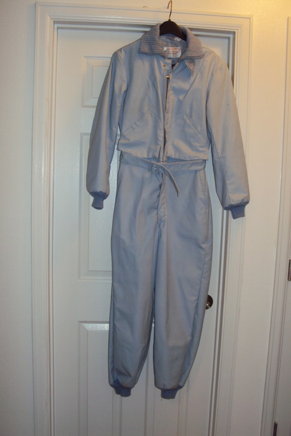 1970s Womens Powder Blue Onepiece/Jumpsuit Ted Wil