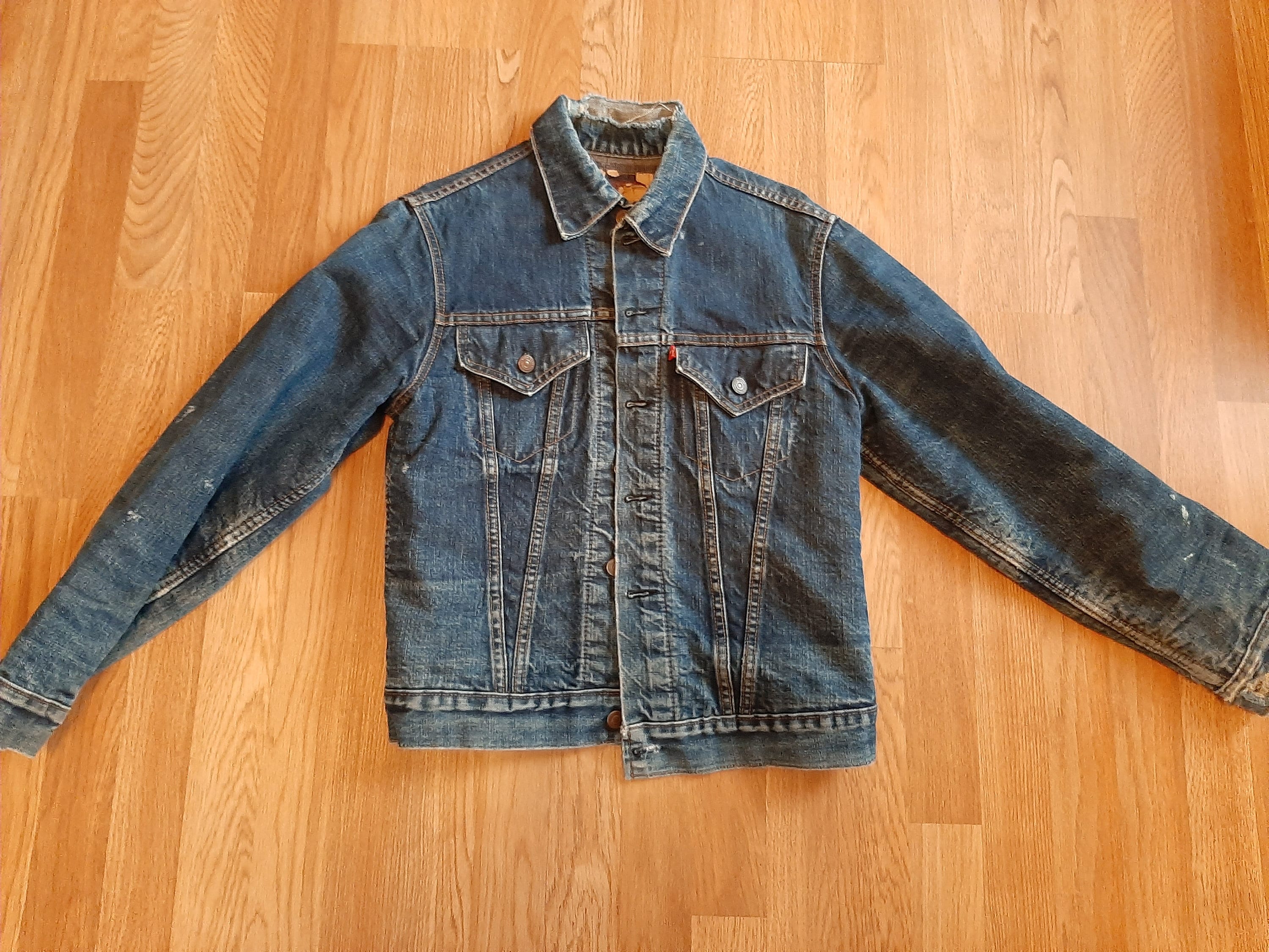 【美品・希少】60s Unknown Vintage Jacket ノーカラー Bowknot Retro Color-Painted Leather Jacket – LOVE POMME POMME
