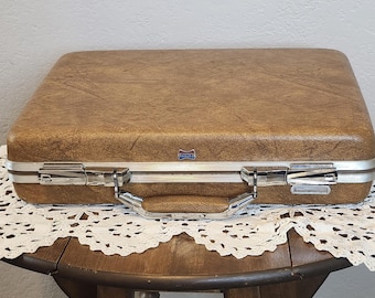 Mid Century Burnt Orange Polara Hard Side Briefcase 17