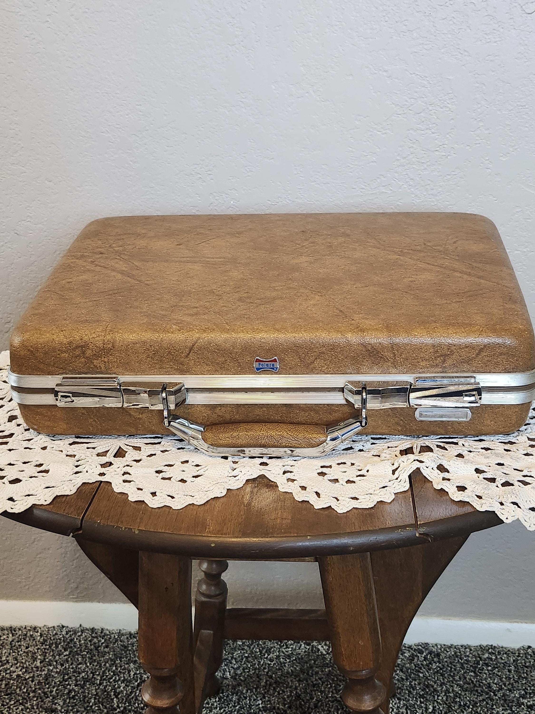 Mid Century Burnt Orange Polara Hard Side Briefcase 17