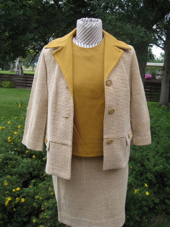 1970's Women's 3 Piece Knit  Marty Gutmacker Must… - image 2