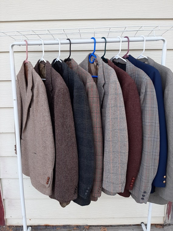 Vintage Lot Of Mens Wool Sport Coats/Blazers/ Har