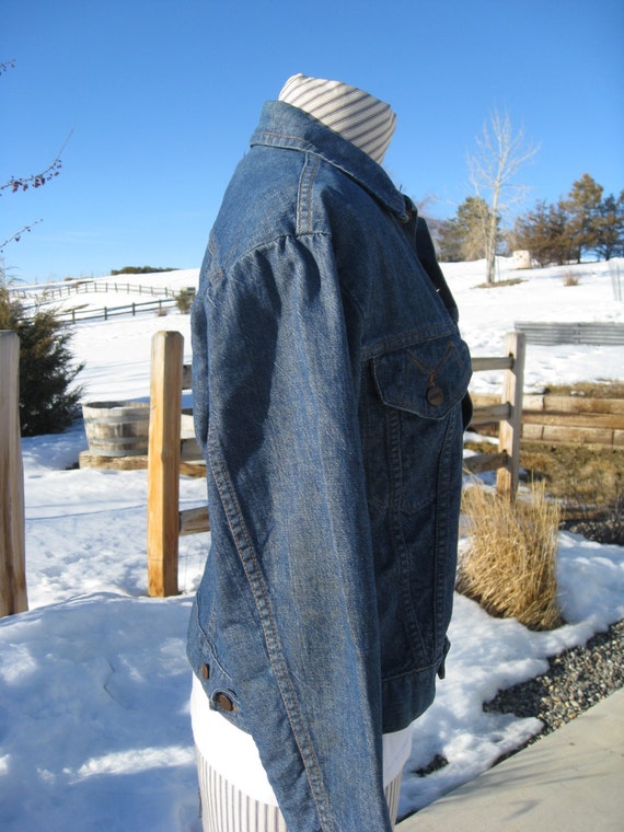 1970s Men's/Womens's Denim Jean Jacket By Maveric… - image 2