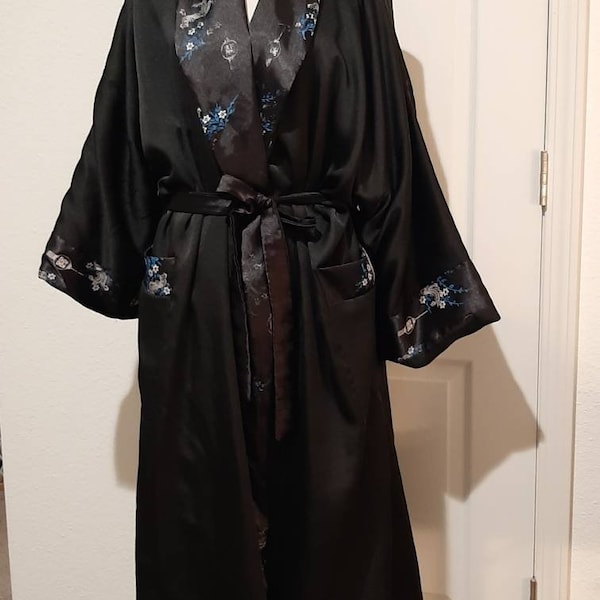 Black Roses Kimono Etsy