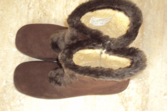 1970s-80s Womens Brown Leather Suede New No Tags … - image 3