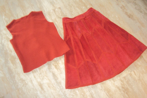 1970s Womens Ms Today Fall Burnt Orange/Rust 2 pi… - image 10