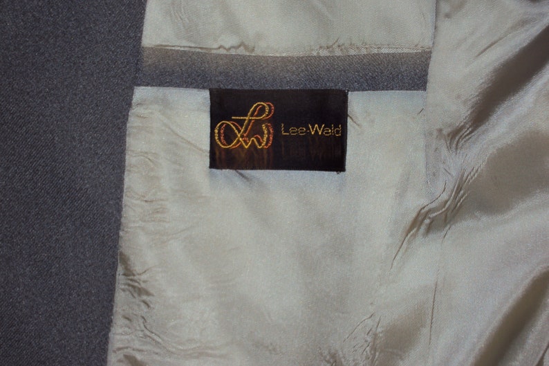1970s-80s Mens Gray Polyester 3 Piece Suit Size 40/34/ Vtg 3 Piece Suit Plaid Reversible Vest Size 40/34/ Mens Wedding 3 Piece Suits image 10