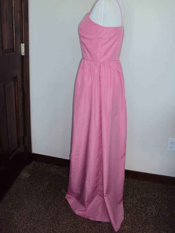1970s Womens Dusty Rose Pink 2 Piece Polyester Ta… - image 10