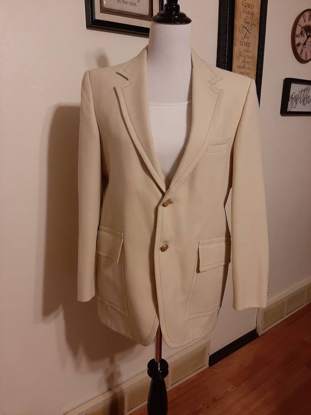 70s Ireland製 Mens Sttuff Suit Jacket 70s Ireland-made Men's Sttuff Suit Jacket