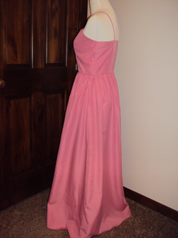 1970s Womens Dusty Rose Pink 2 Piece Polyester Ta… - image 5