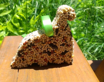 Dinosaur Bird Seed Feeder Ornaments - Set of 4