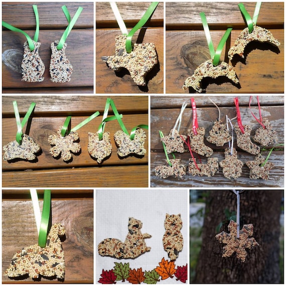 Wild Bird Seed Bird Feeder Ornaments Set Of 12 Make Your Etsy