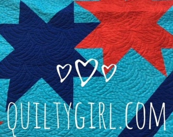 Big Star Country Quilt Pattern designed by Quiltygirl - aka Mystery A6