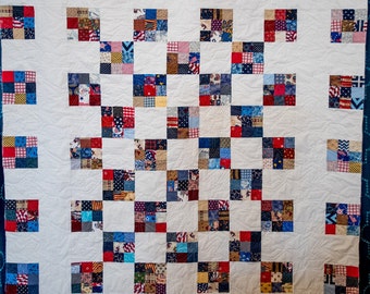 The Betty D - a Quilt Pattern , using either yardage or scraps!