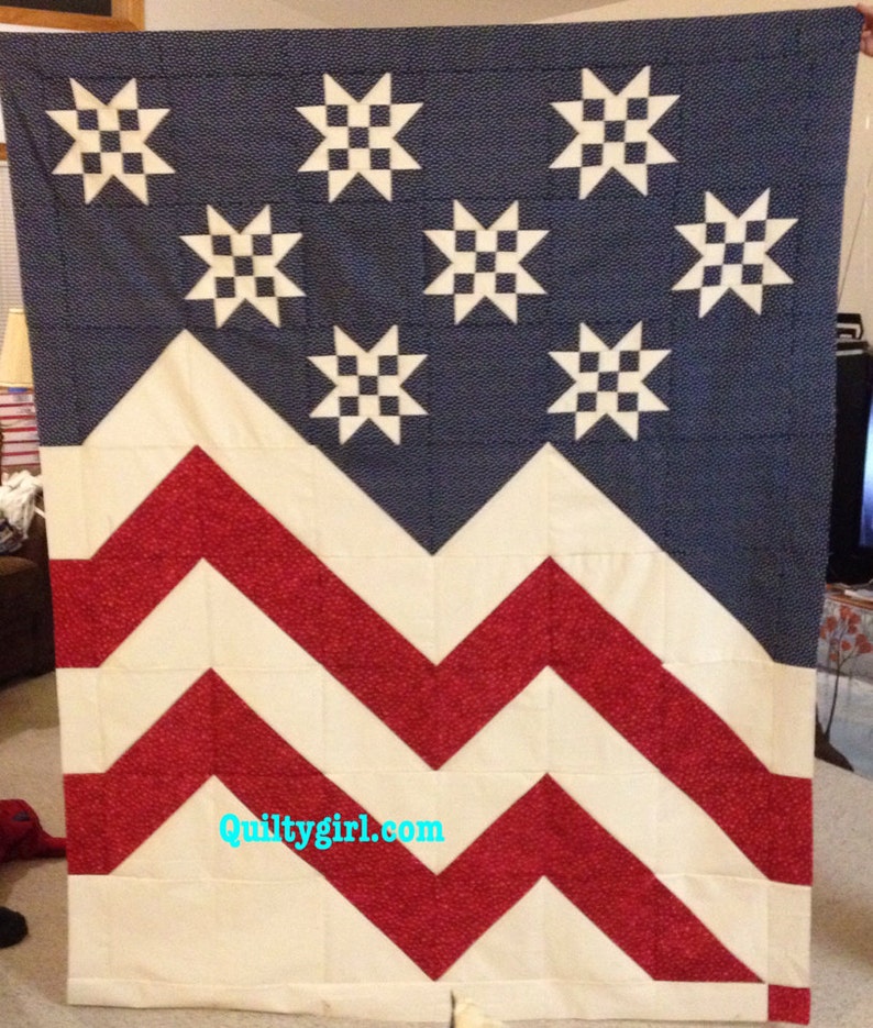 Stars a Waving Patriotic Quilt Pattern a wonderful Quilt of Valor image 2