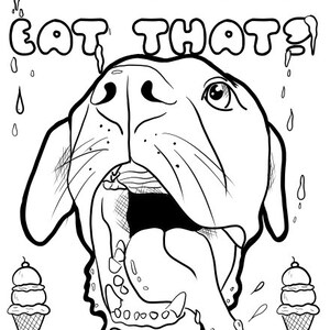 15 Page PDF Rescue Dog Coloring Page, Adult Coloring Book, My Favorite ...