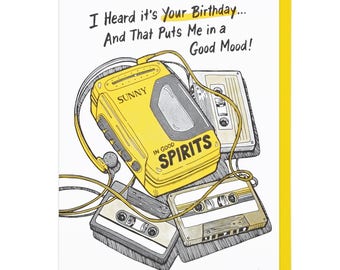 Heard It's Your Birthday Letterpress Card