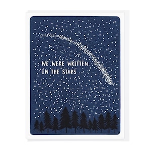 Carte typographique Nous avons été écrits dans les étoiles