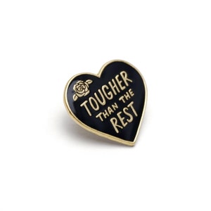 Tough Heart Enamel Pin image 2