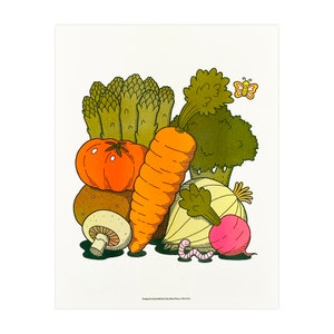 Garden Variety Risograph Print