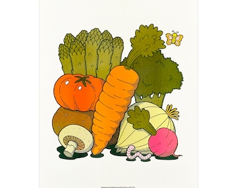 Garden Variety Risograph Print