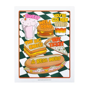 Nice Meal Risograph Print