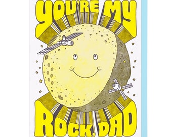 You're My Rock, Dad Letterpress Card