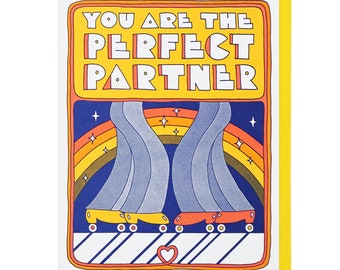 You Are The Perfect Partner Letterpress Card