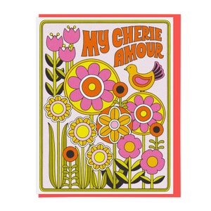 My Cherie Amour Letterpress Card