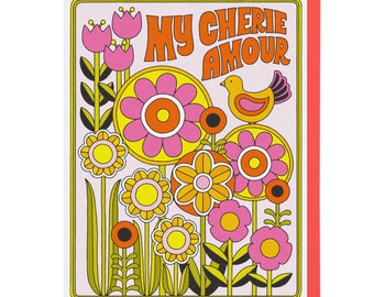 My Cherie Amour Letterpress Card