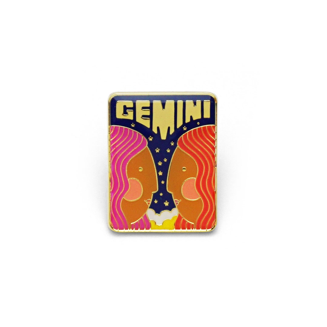 Gemini Enamel Pin - Etsy